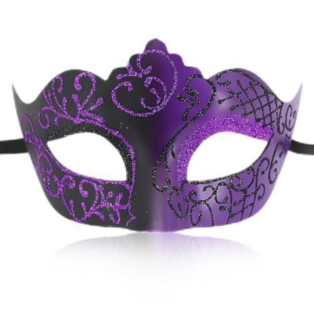 2863 Masquerade Mask Couple Masks for Ventian Halloween Carnival Mardi Gras